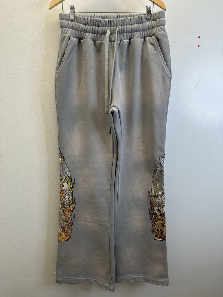 New WDW Vintage Grey Glass Sweatpants size 32