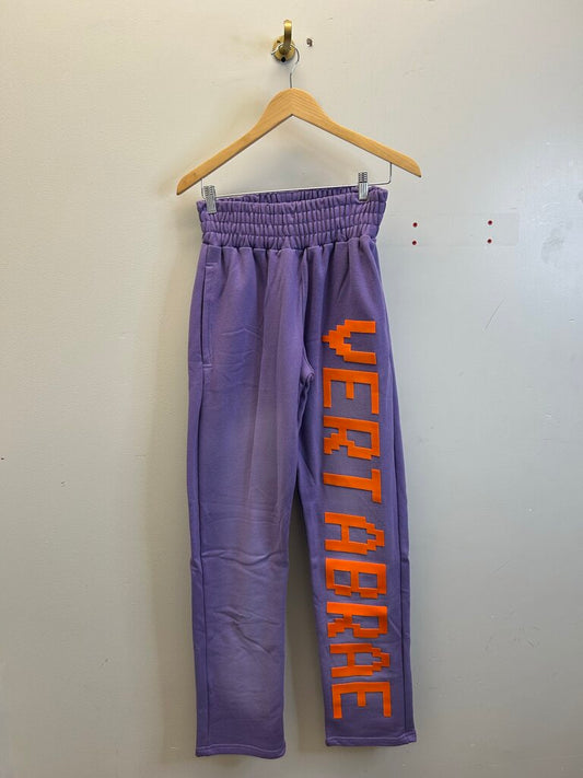 New Vertabrae Purple Orange Sweats size M
