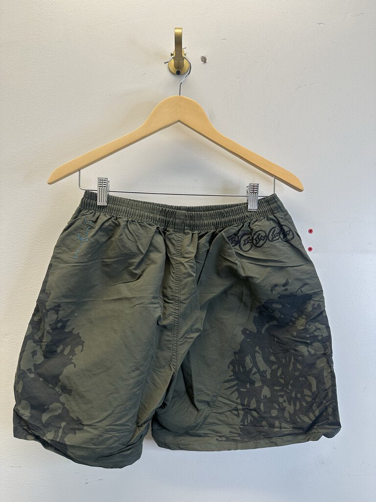 Preowned Travis Scott Fragment Olive Shorts Size Medium