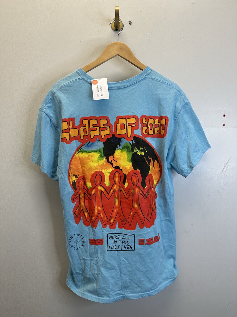 Preowned Travis Scott Class of 2020 Blue Tee Size Large