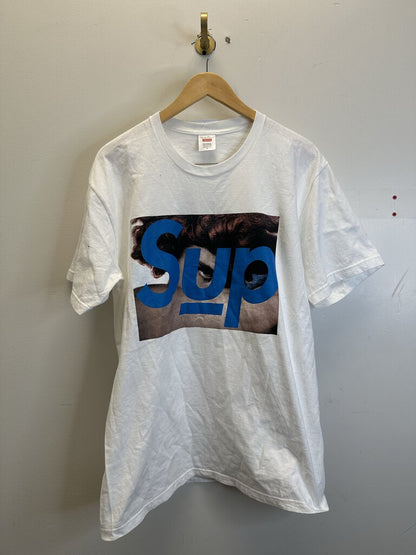 Preowned Supreme Undercover White Tee Size Large