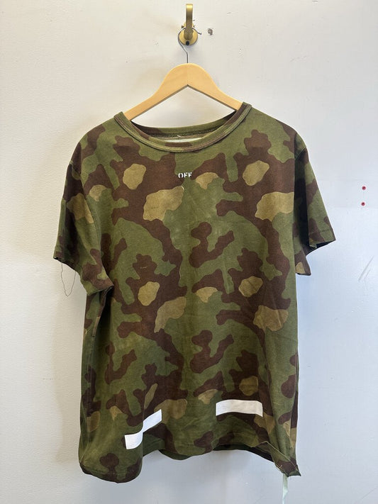 Preowned Off-White 10 Logo Camo Tee sz.S