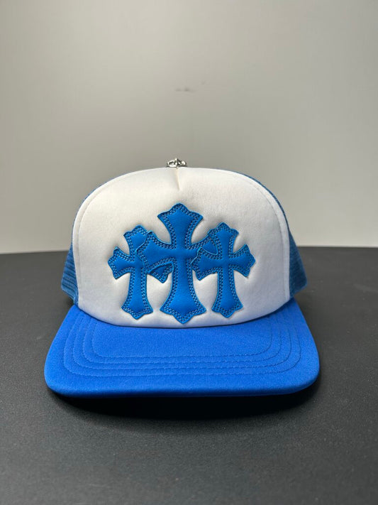 New Chrome Hearts Blue Triple Cross Hat
