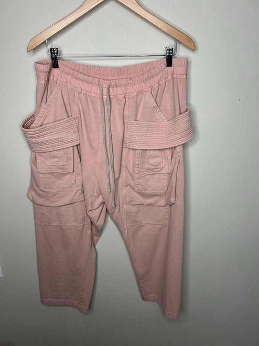 Preowned Rick Owens Pink 3/4 Creatch Pants Size XL