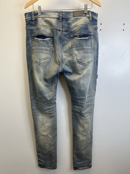 Preowned Amiri A Patch Lightwash Denim Size 36