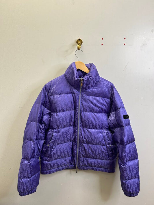 Preowned Dior Oblique Purple Monogram Puffer sz.46