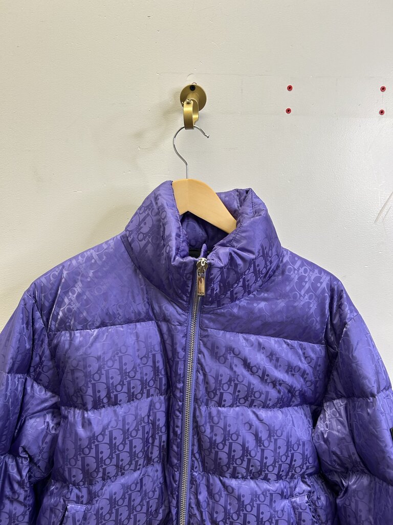 Preowned Dior Oblique Purple Monogram Puffer sz.46