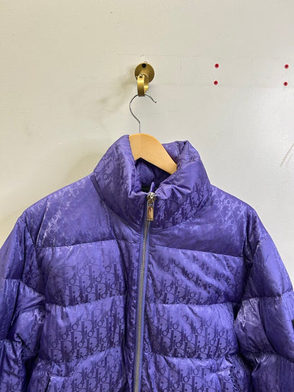 Preowned Dior Oblique Purple Monogram Puffer sz.46