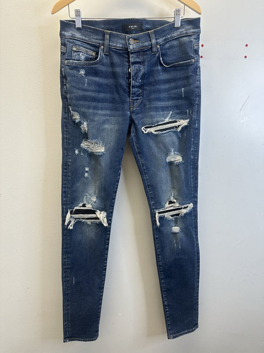 Preowned Amiri Black Knee Denim sz.34