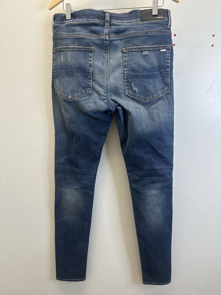 Preowned Amiri Black Knee Denim sz.34