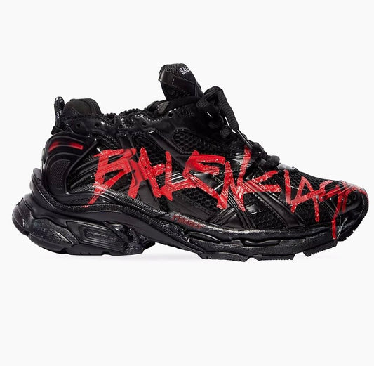 New Balenciaga Runner Black Red size 40