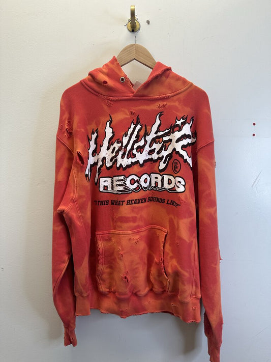 New Hellstar Lava Red Hoodie size L