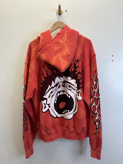 New Hellstar Lava Red Hoodie size L