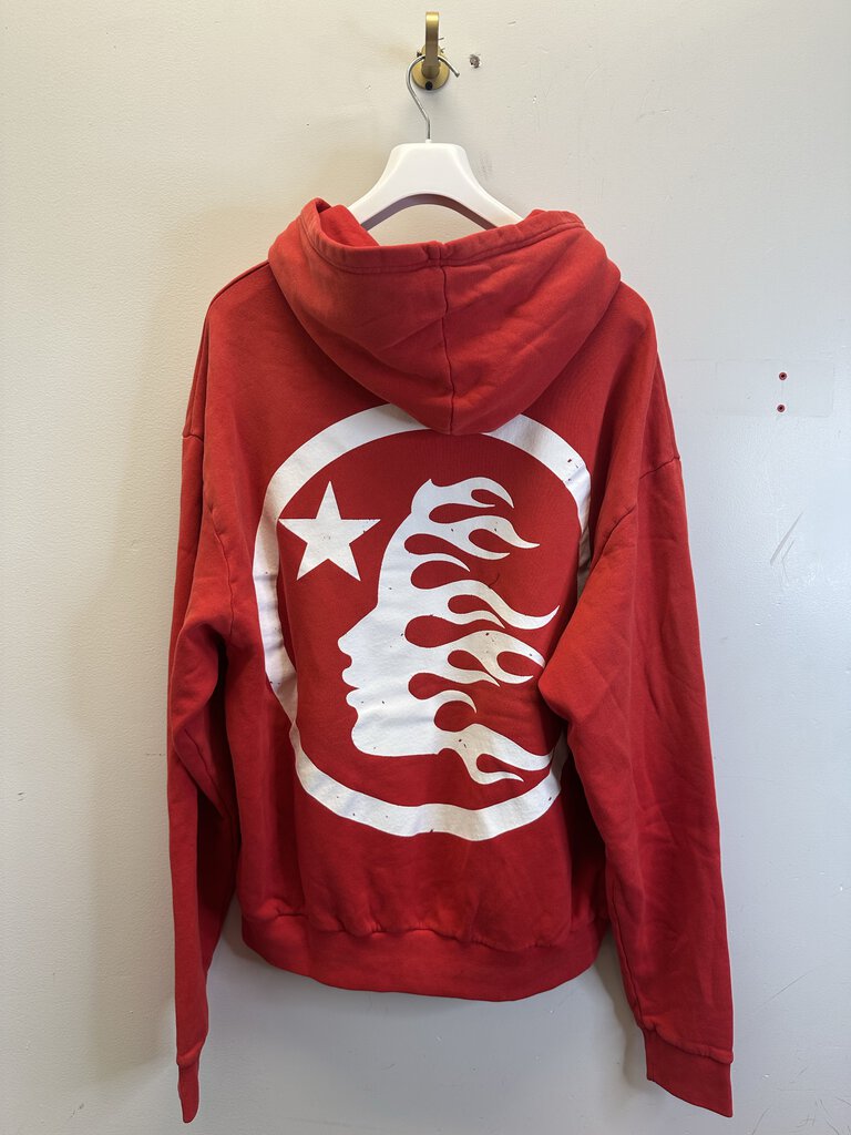 New Hellstar Red Asics Hoodie size XL