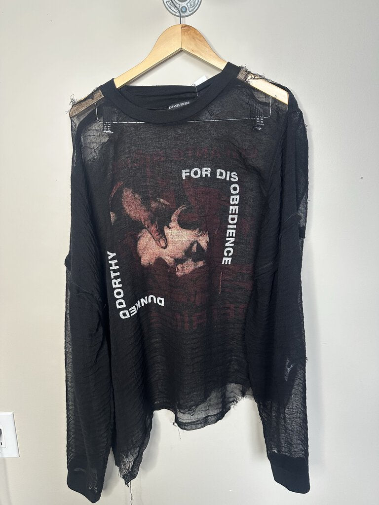 Preowned ERD Enfants Riches Deprimes Transparent L/S size XL
