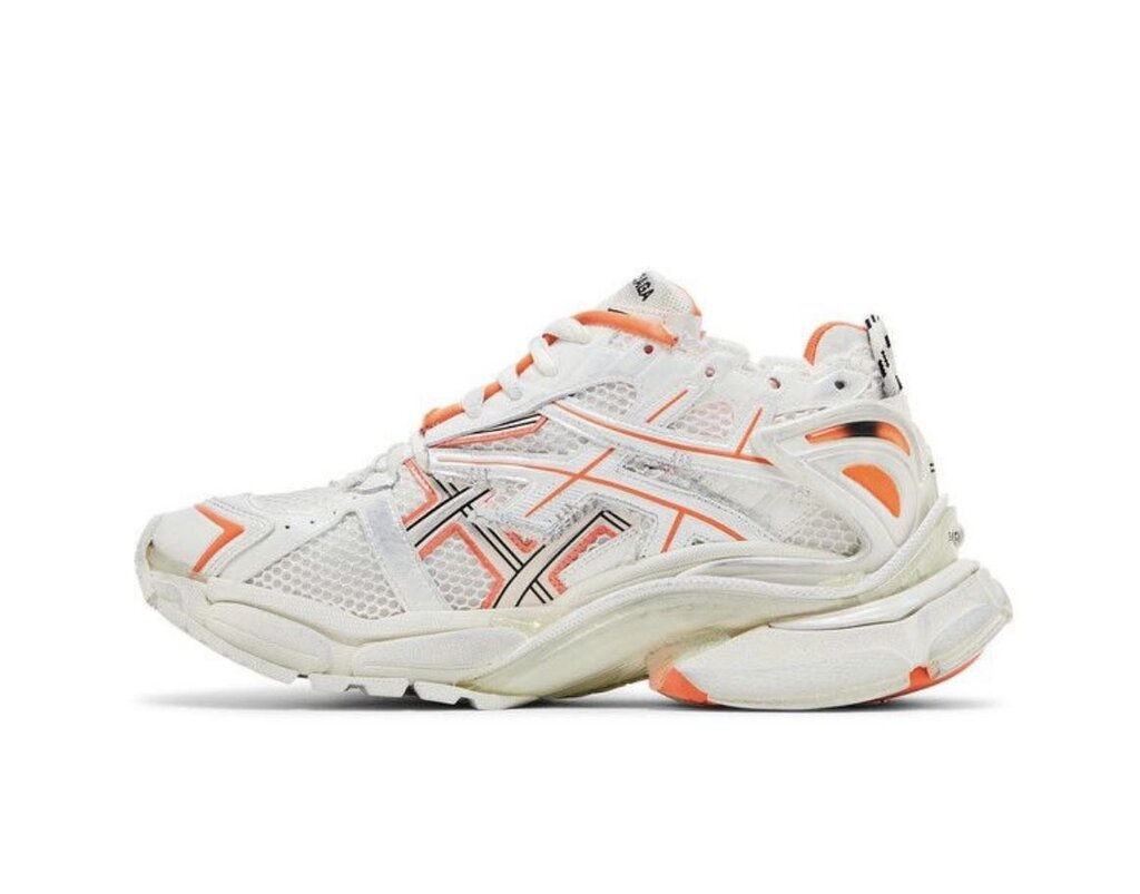 New Balenciaga Runner Orange White Sz.43