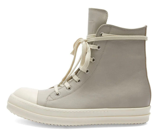 New Rick Owens Ramone High Grey leather Size 41
