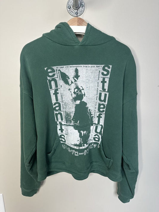 Preowned ERD Green Rabbit Hoodie size S