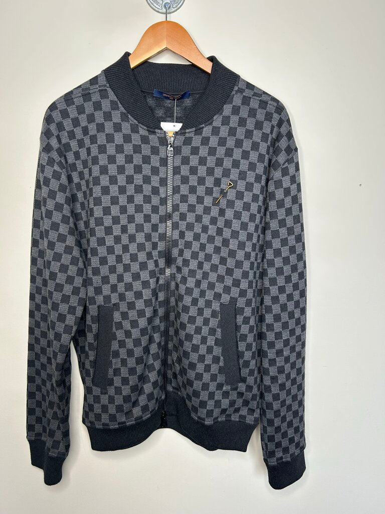 Preowned Louis Vuitton Damier Zip Jacket size L