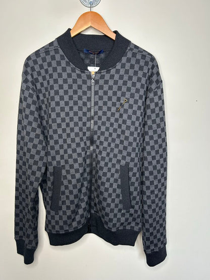 Preowned Louis Vuitton Damier Zip Jacket size L