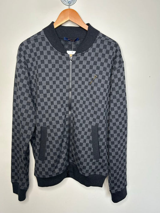Preowned Louis Vuitton Damier Zip Jacket size L