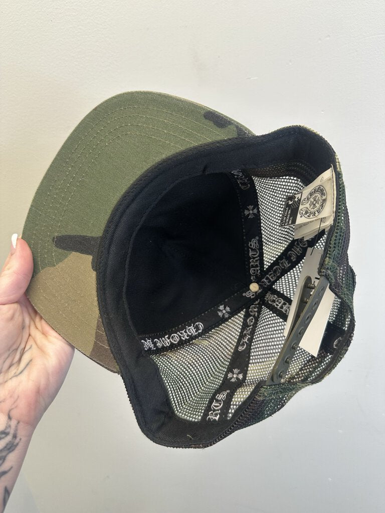 Preowned Chrome Hearts Camo Heroes Project Hat