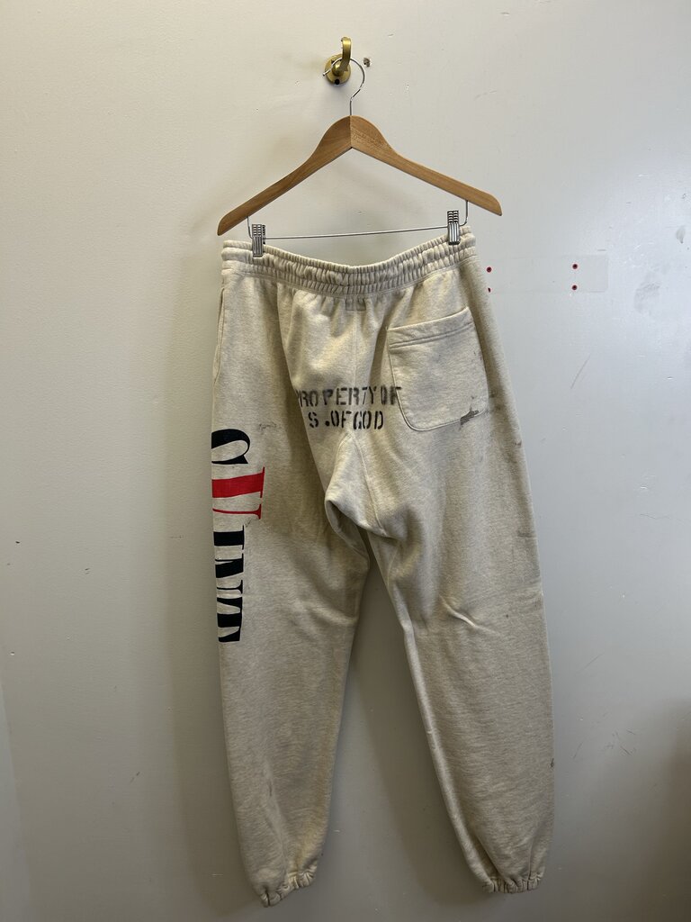 Preowned Saint Michael Vlone Grey Sweatpants Size Large