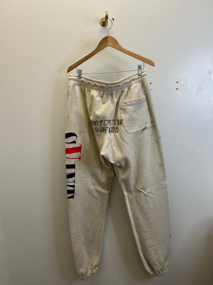 Preowned Saint Michael Vlone Grey Sweatpants Size Large