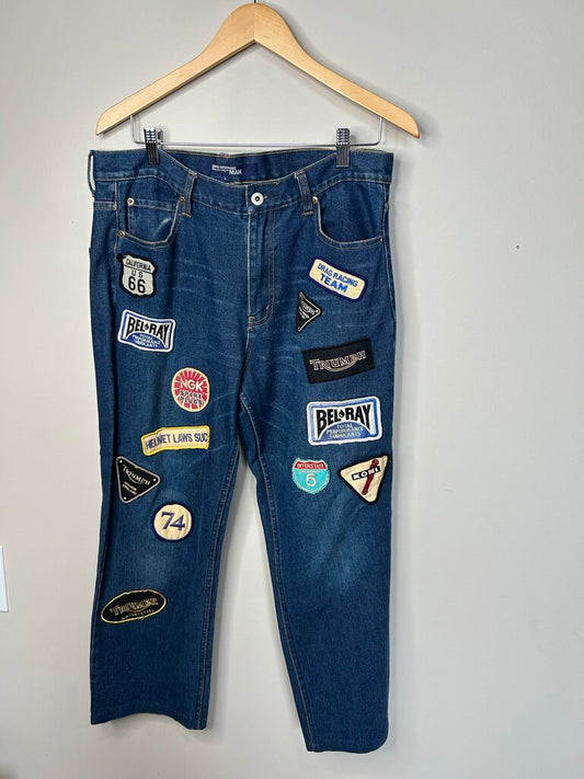 Preowned Junya CDG Patch Denim Size Large