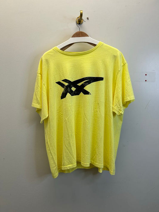New Gallery Dept. Asics Logo Yellow Tee Size XL