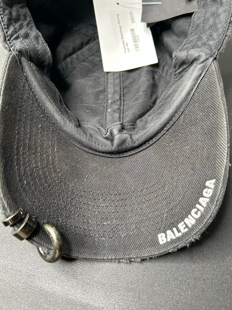 Preowned Balenciaga Piercing dad Hat