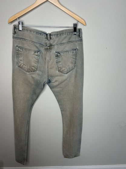 Preowned Rick Owens Light wash Jeans Sz.34