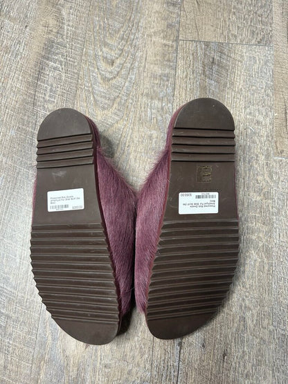 Preowned Rick Owens Amethyst Fur Slide Sz.41 (No Box)