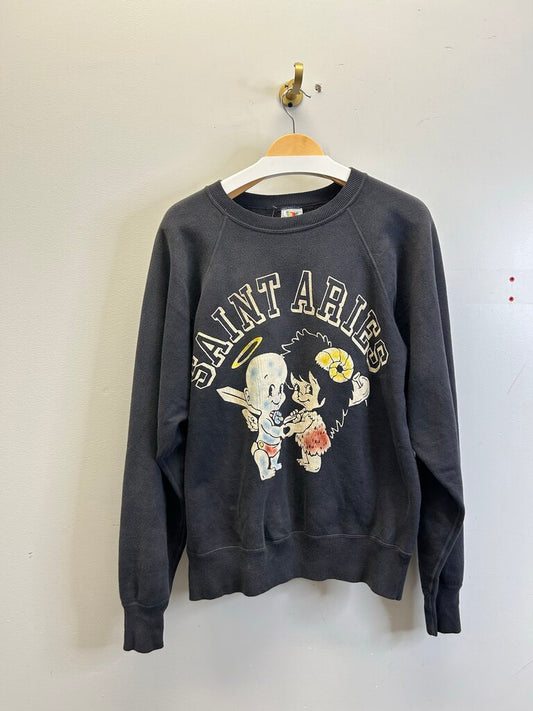 Preowned Saint Michael Aries Angel Crewneck Size Small