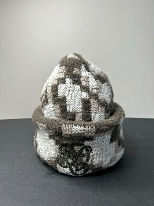 Preowned Louis Vuitton Beanie Camo Oversized