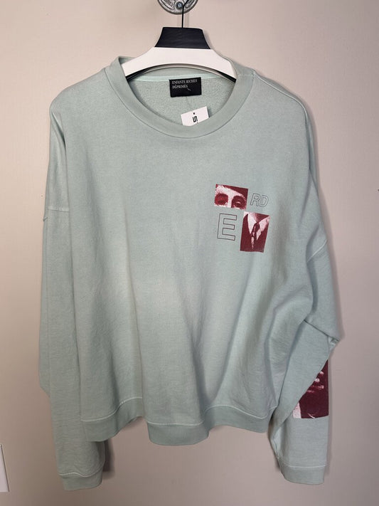 Preowned ERD Teal Red Crewneck Size Large