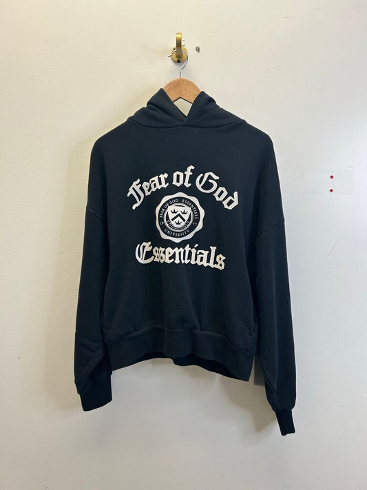 New Essentials FOG State Black Hoodie Size Small