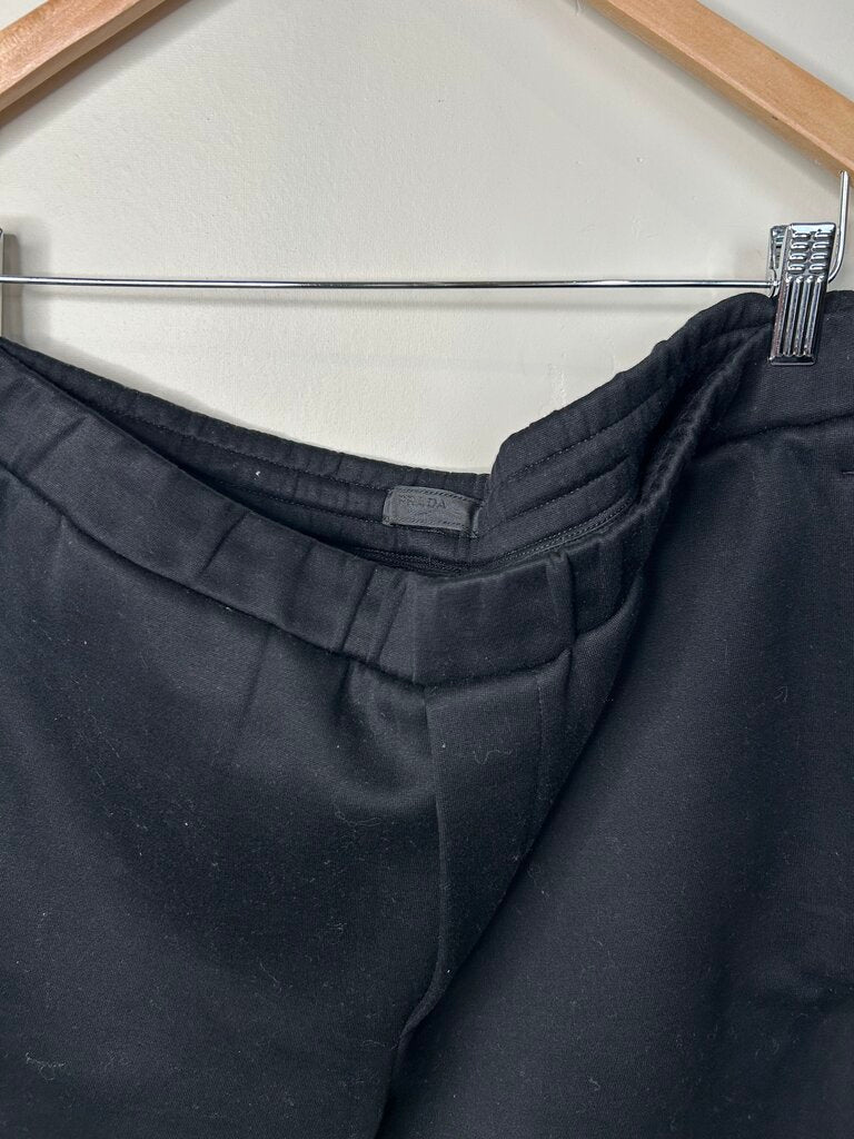 Preowned Prada Black Stripe Pants Size XL