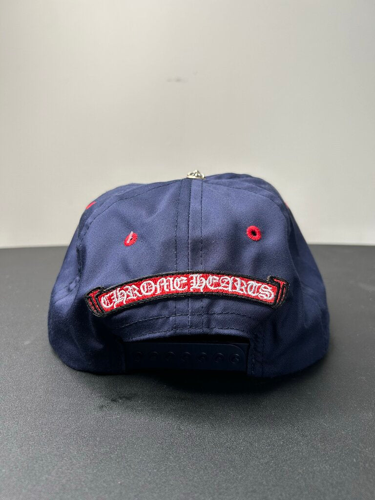 New chrome hearts hat Navy Red