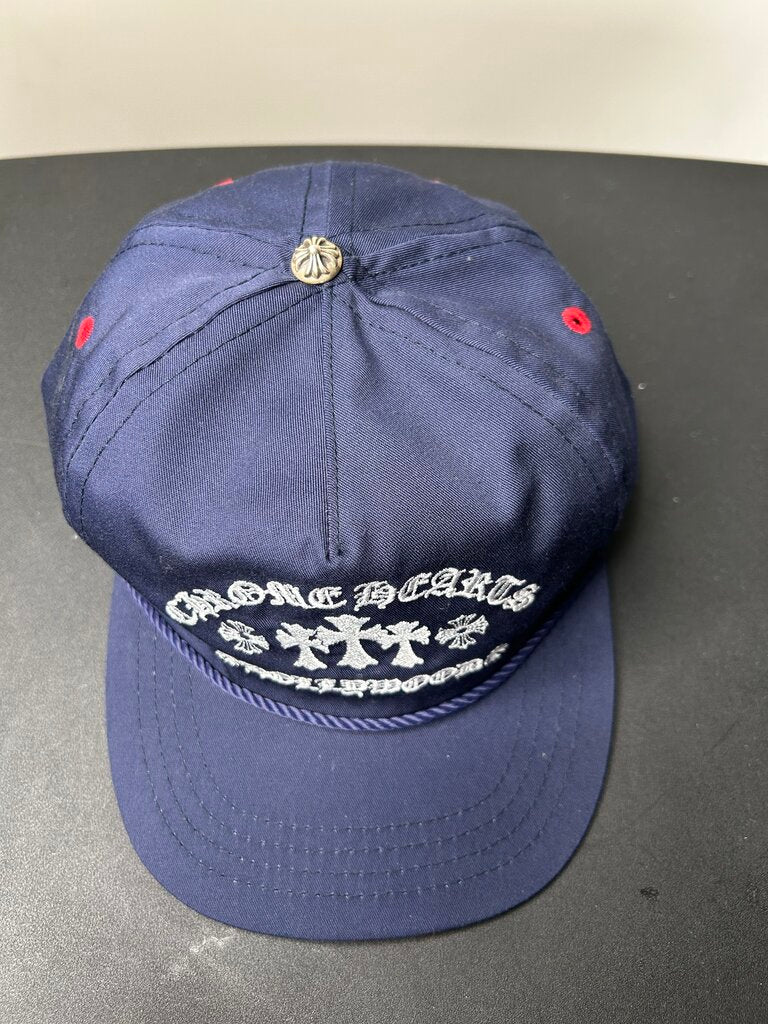 New chrome hearts hat Navy Red