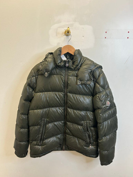 Preowned Moncler Jacket Dark Green Sz.3