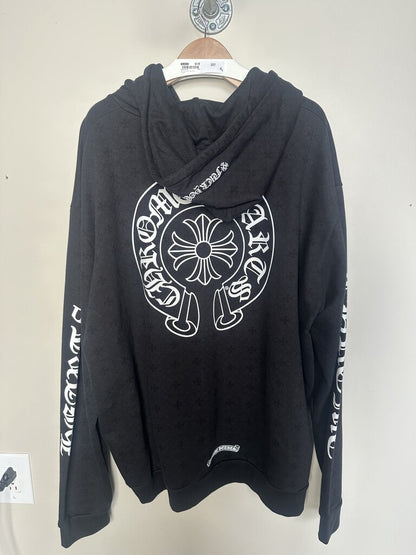 New Chrome Hearts Monogram Black Zip Size XXL