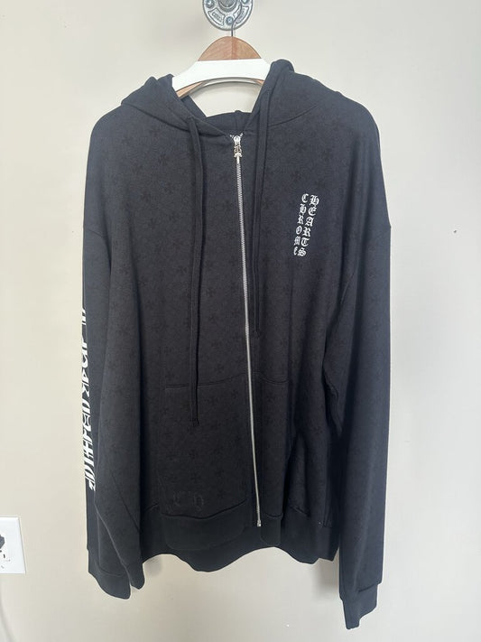 New Chrome Hearts Monogram Black Zip Size XXL