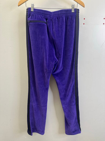 Preowned Needles Purple Velvet Pants Size Small