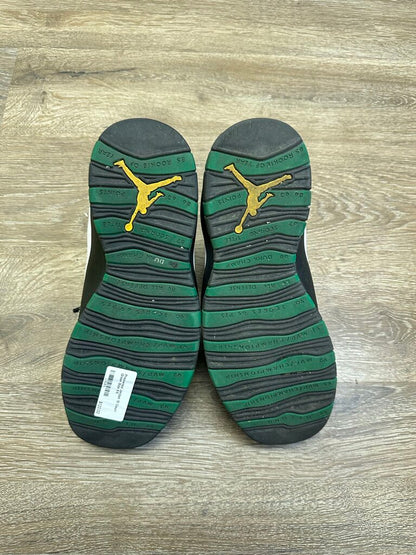 Preowned Jordan 10 Court Green Size 9.5