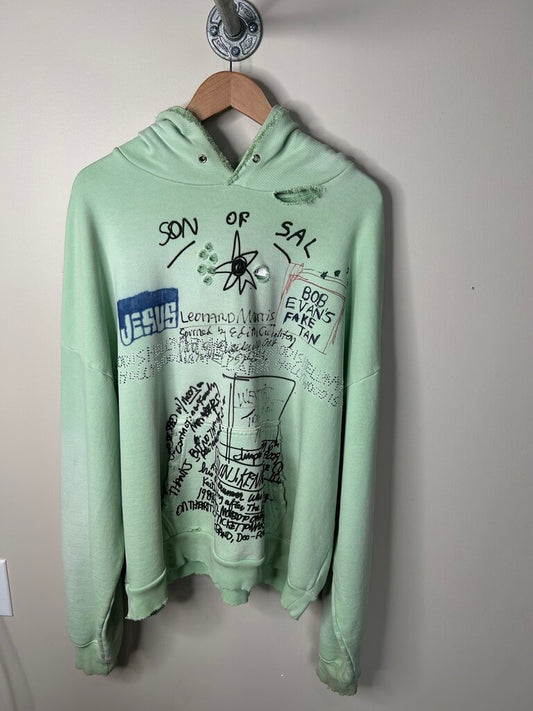 Preowned Paly Son Of Sal Mint Hoodie Size M/L