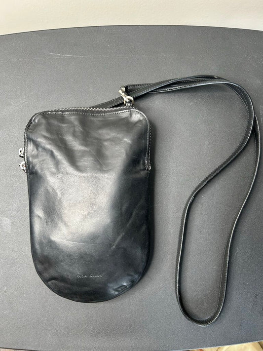 Preowned Rick Owens Black Side Bag