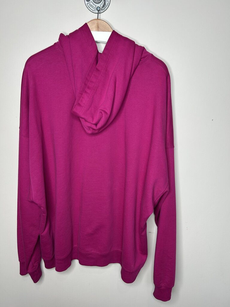 Preowned Balenciaga Paris Magenta Hoodie size XL