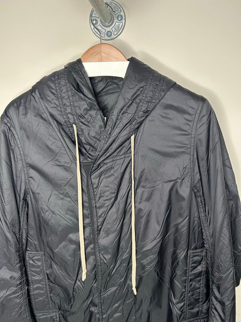 Preowned Rick Owens Black Trench Jacket Sz.Medium