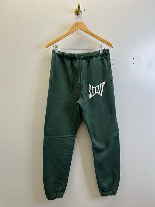 New Saint Michael Everlast Green Sweatpants Size Small